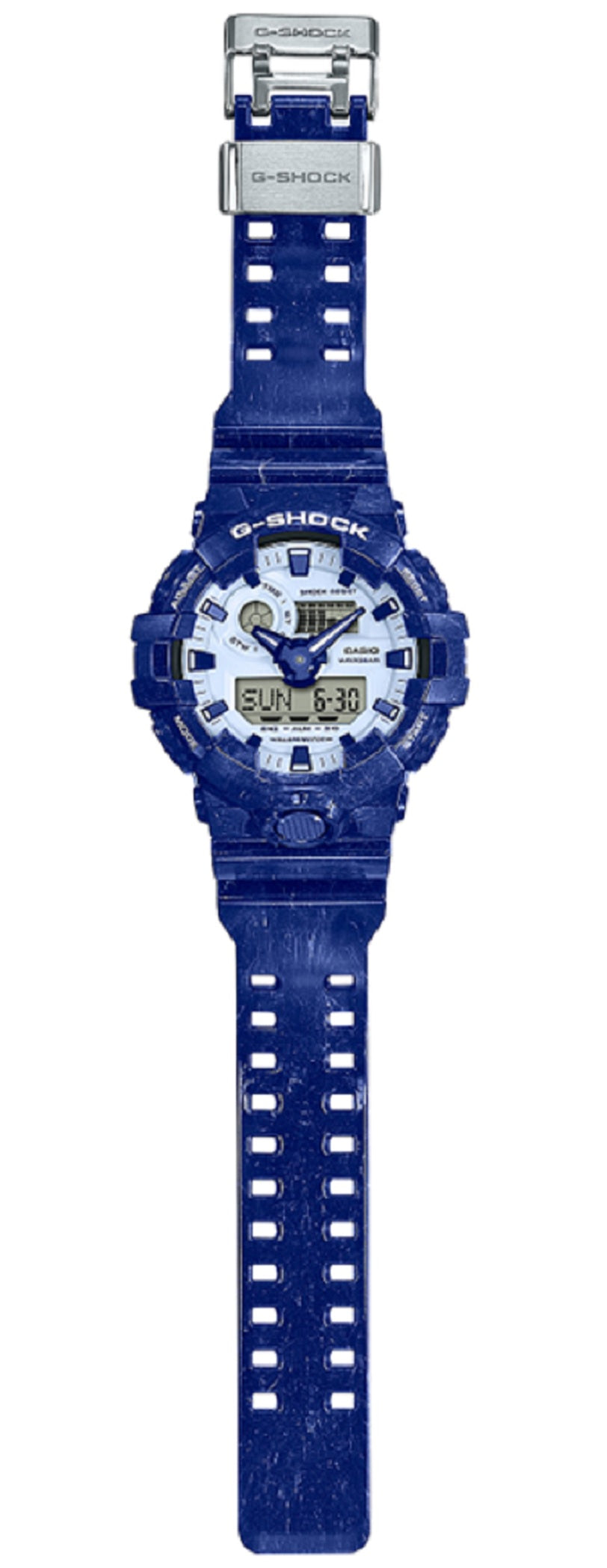 Casio G-shock GA-700BWP-2A Digital Analog Rubber Strap Watch For Men-Watch Portal Philippines