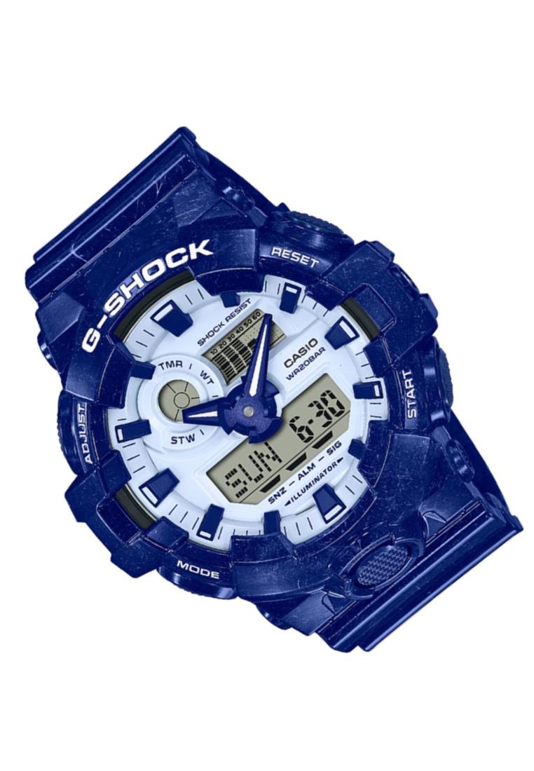 Casio G-shock GA-700BWP-2A Digital Analog Rubber Strap Watch For Men-Watch Portal Philippines