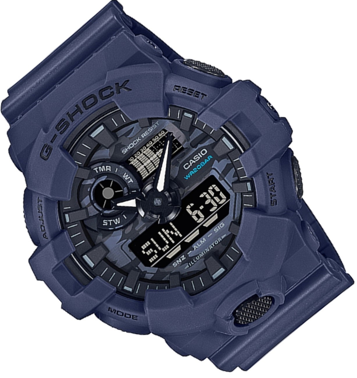 Casio G-shock GA-700CA-2A Digital Analog Rubber Strap Watch For Men-Watch Portal Philippines