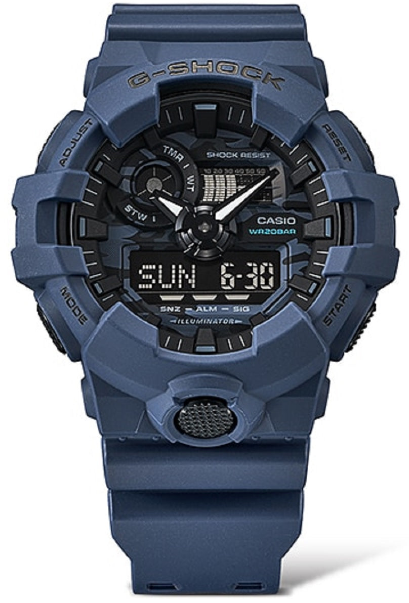 Casio G-shock GA-700CA-2A Digital Analog Rubber Strap Watch For Men-Watch Portal Philippines