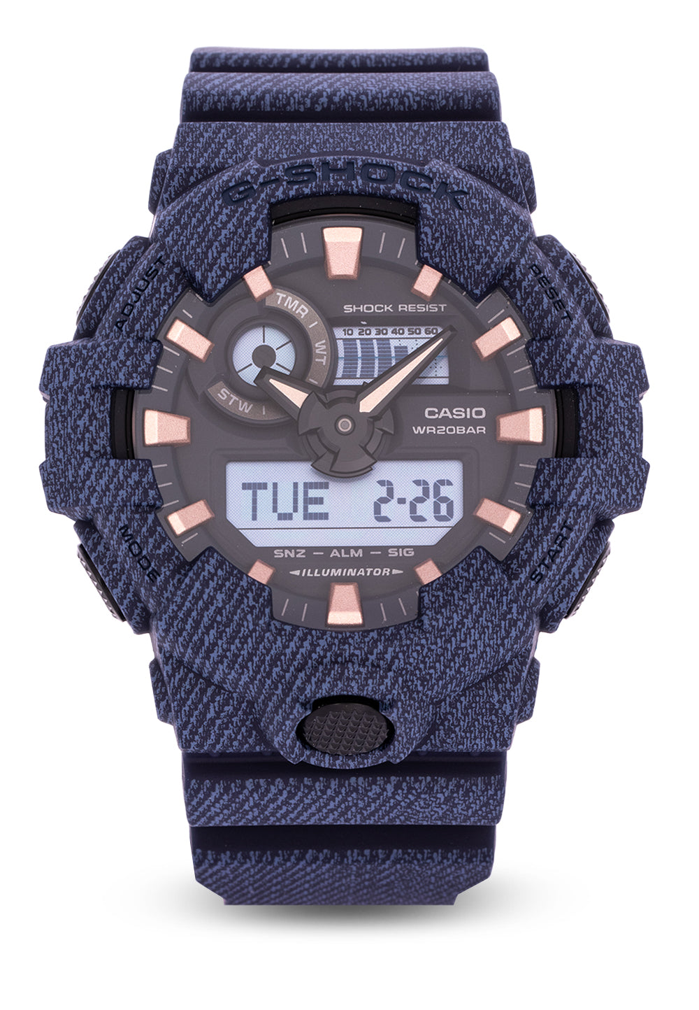 Casio G-shock GA-700DE-2A Digital Analog Rubber Strap Watch For Men-Watch Portal Philippines