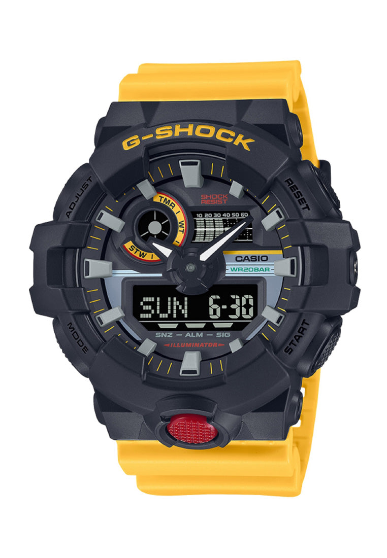Casio G-shock GA-700MT-1A9 Digital Analog Rubber Strap Watch for Men