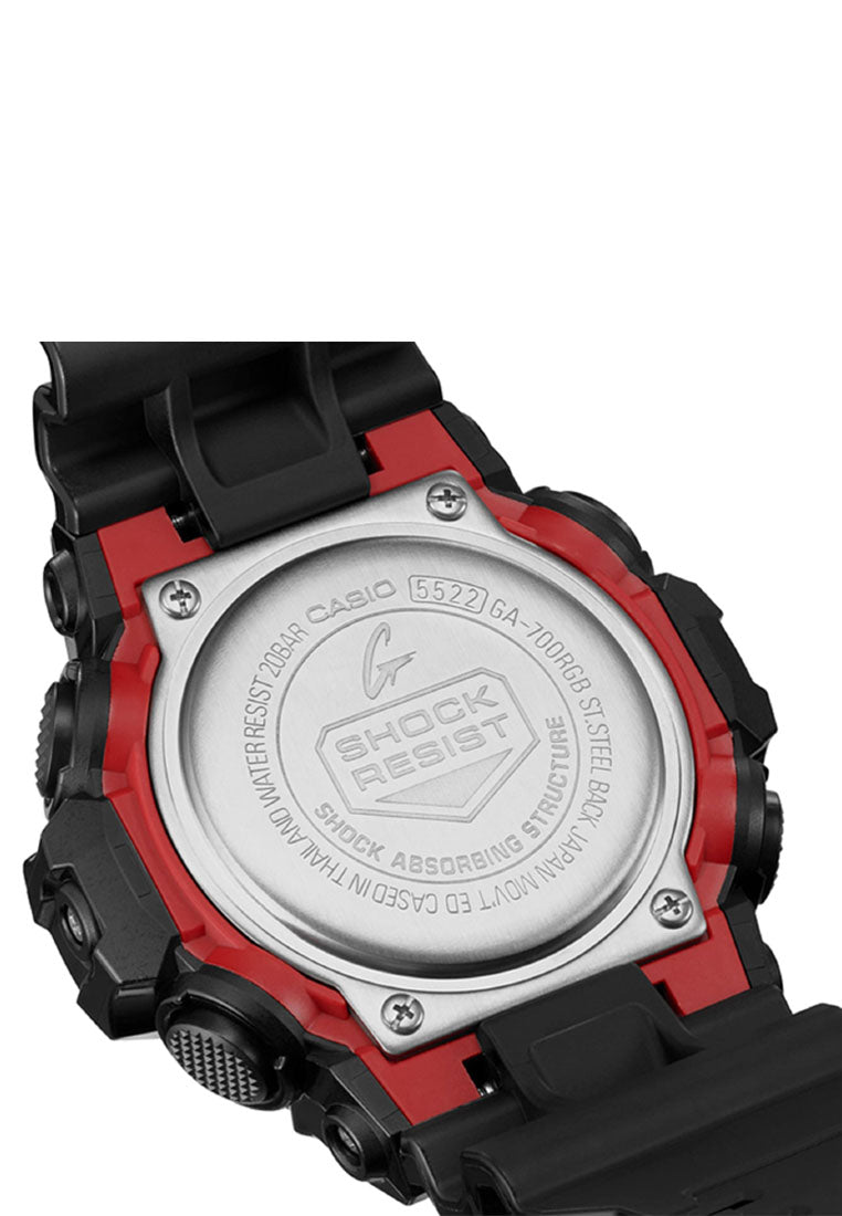 Casio G-shock GA-700RGB-1A Digital Analog Rubber Strap Watch For Men-Watch Portal Philippines