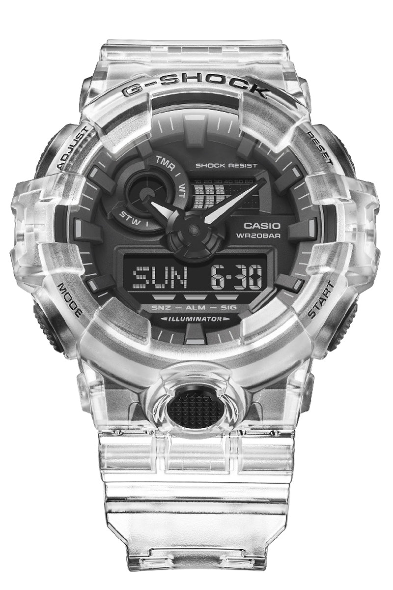 Casio G-shock GA-700SKE-7A Digital Analog Rubber Strap Watch For Men-Watch Portal Philippines