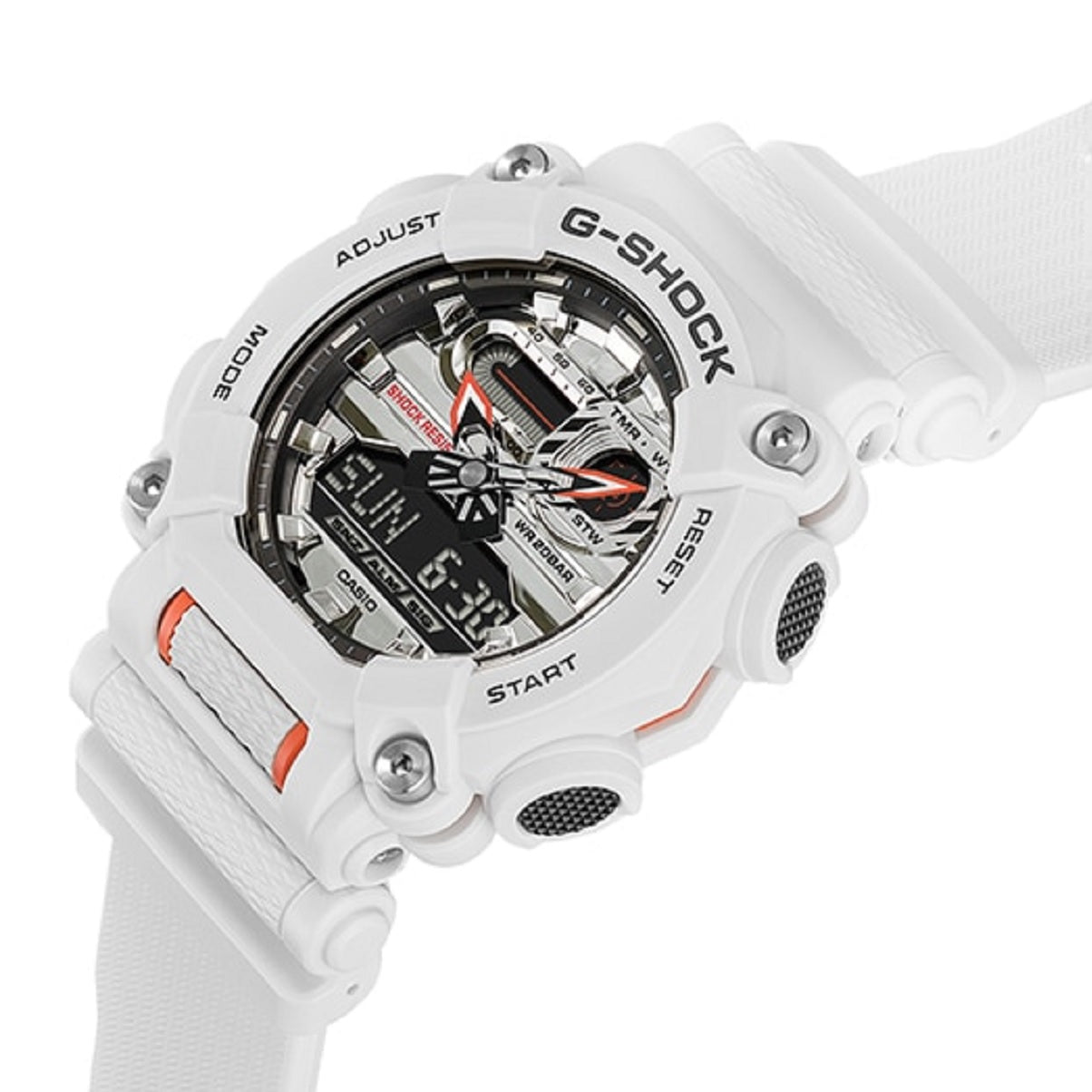 Casio G-shock GA-900AS-7ADR Digital Analog Rubber Strap Watch For Men-Watch Portal Philippines
