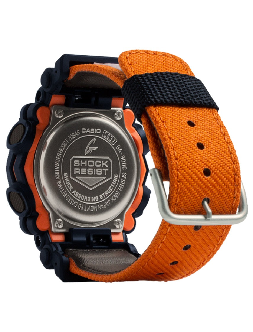Casio G-shock GA-900C-1A4 Digital Analog Nylon Strap Watch For Men-Watch Portal Philippines