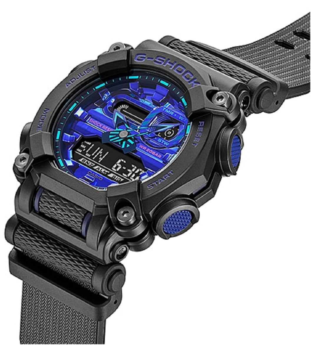 Casio G-shock GA-900VB-1A Digital Analog Rubber Strap Watch For Men-Watch Portal Philippines