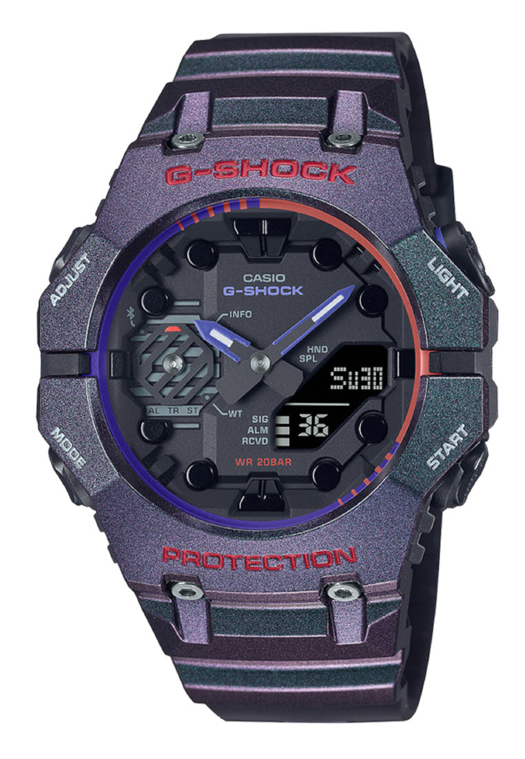 Casio G-shock GA-B001AH-6A Digital Analog Rubber Strap Smart Watch For Men