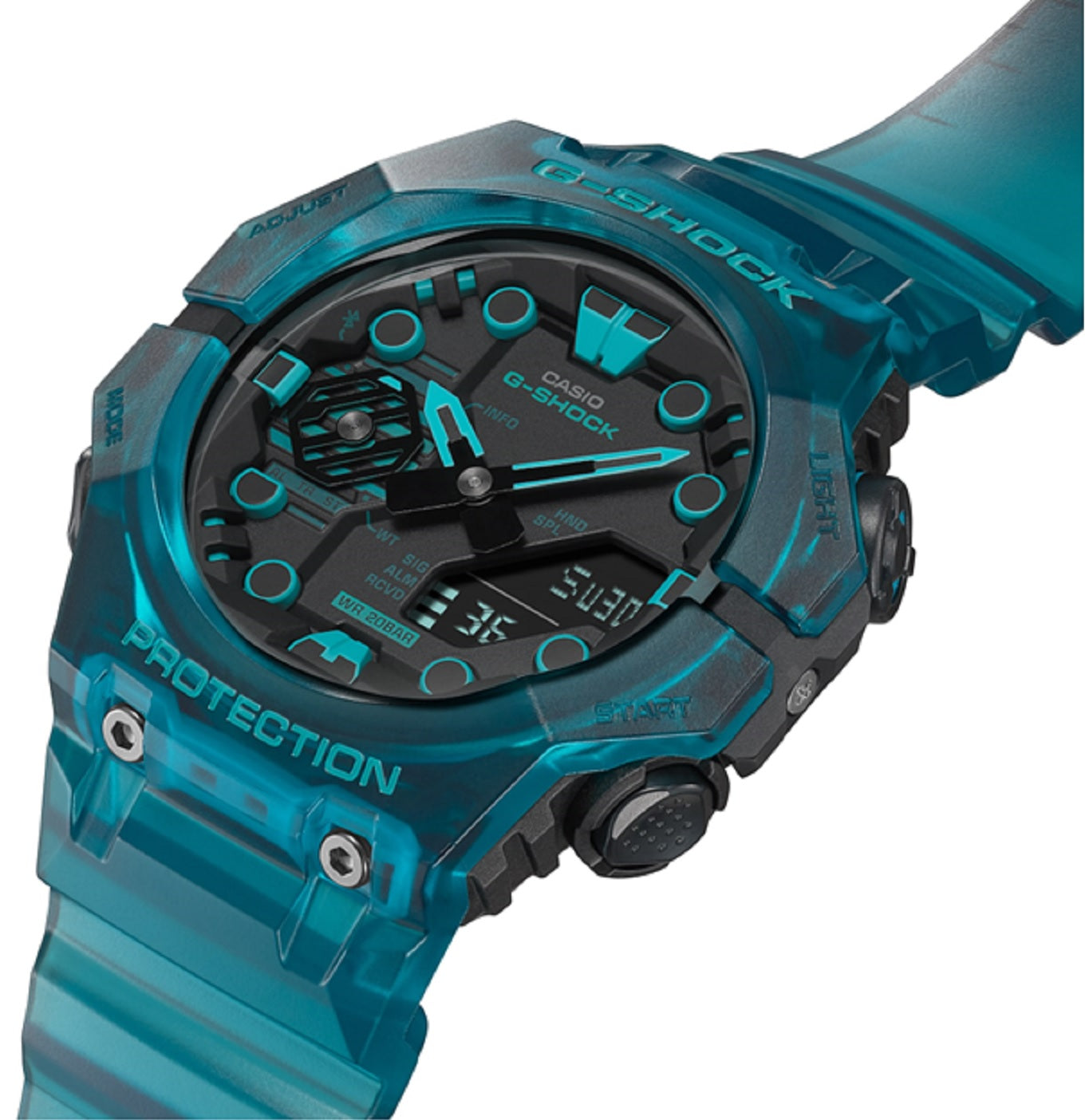 Casio G-shock GA-B001G-2A Digital Analog Rubber Strap Watch For Men-Watch Portal Philippines