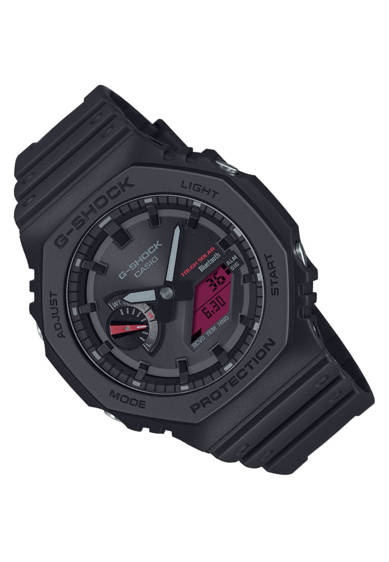 Casio G-shock GA-B2100BBR-1A Digital Analog Rubber Strap Bluetooth Solar Watch For Men-Watch Portal Philippines