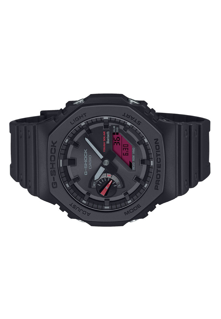 Casio G-shock GA-B2100BBR-1A Digital Analog Rubber Strap Bluetooth Solar Watch For Men-Watch Portal Philippines