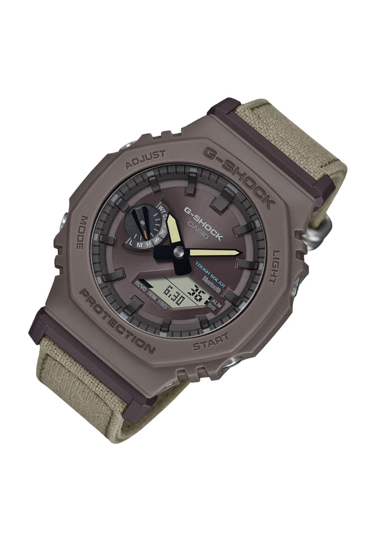 Casio G-shock GA-B2100CT-5A Digital Analog Nylon Strap Watch For Men-Watch Portal Philippines
