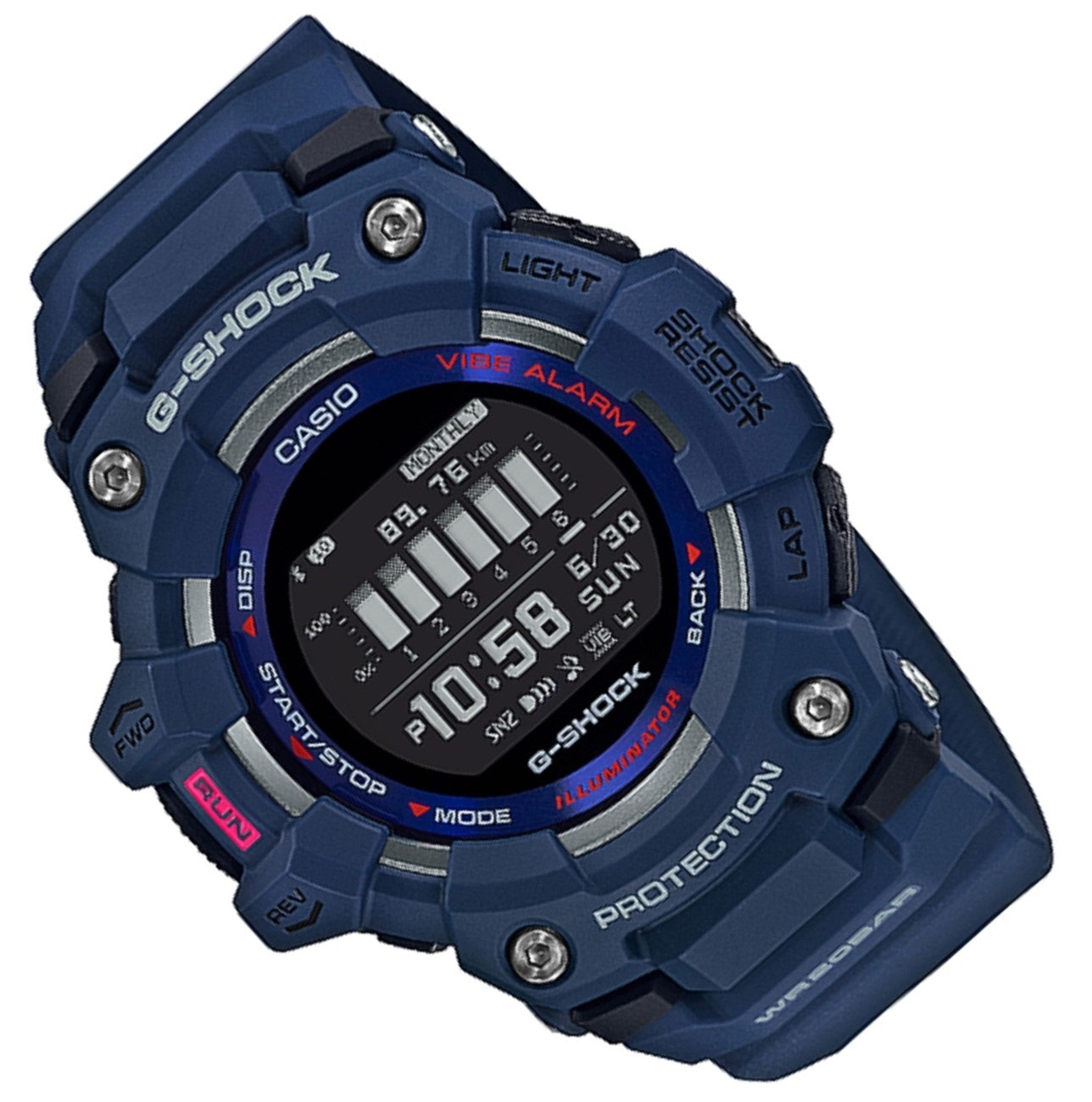 Casio G-shock GBD-100-2DR Digital Bluetooth Rubber Strap Watch For Men-Watch Portal Philippines