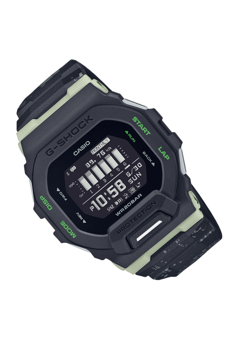 Casio G-shock GBD-200LM-1DR Bluetooth Digital Rubber Strap Watch For Men-Watch Portal Philippines