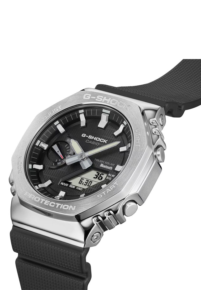 Casio G-shock GBM-2100-1A Digital Analog Rubber Strap Solar Watch For Men-Watch Portal Philippines