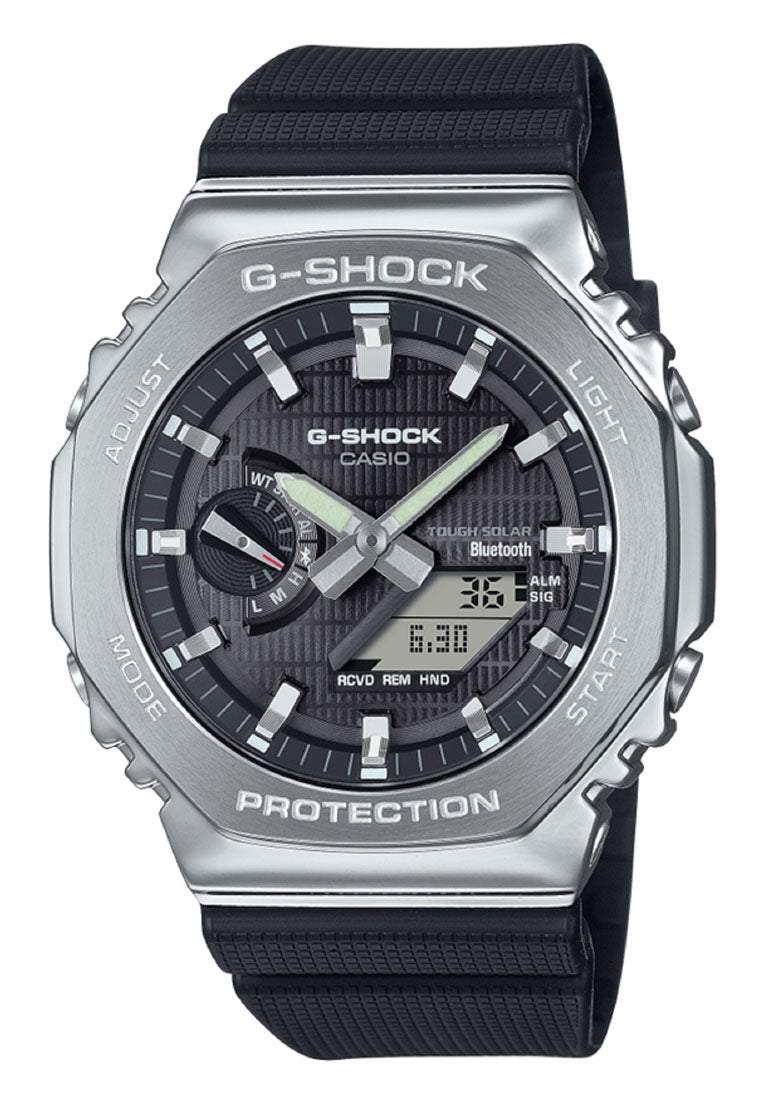 Casio G-shock GBM-2100-1A Digital Analog Rubber Strap Solar Watch For Men-Watch Portal Philippines