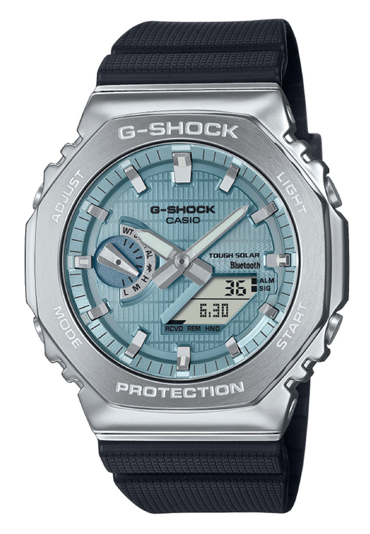 Casio G-shock GBM-2100A-1A2 Digital Analog Rubber Strap Solar Watch For Men-Watch Portal Philippines