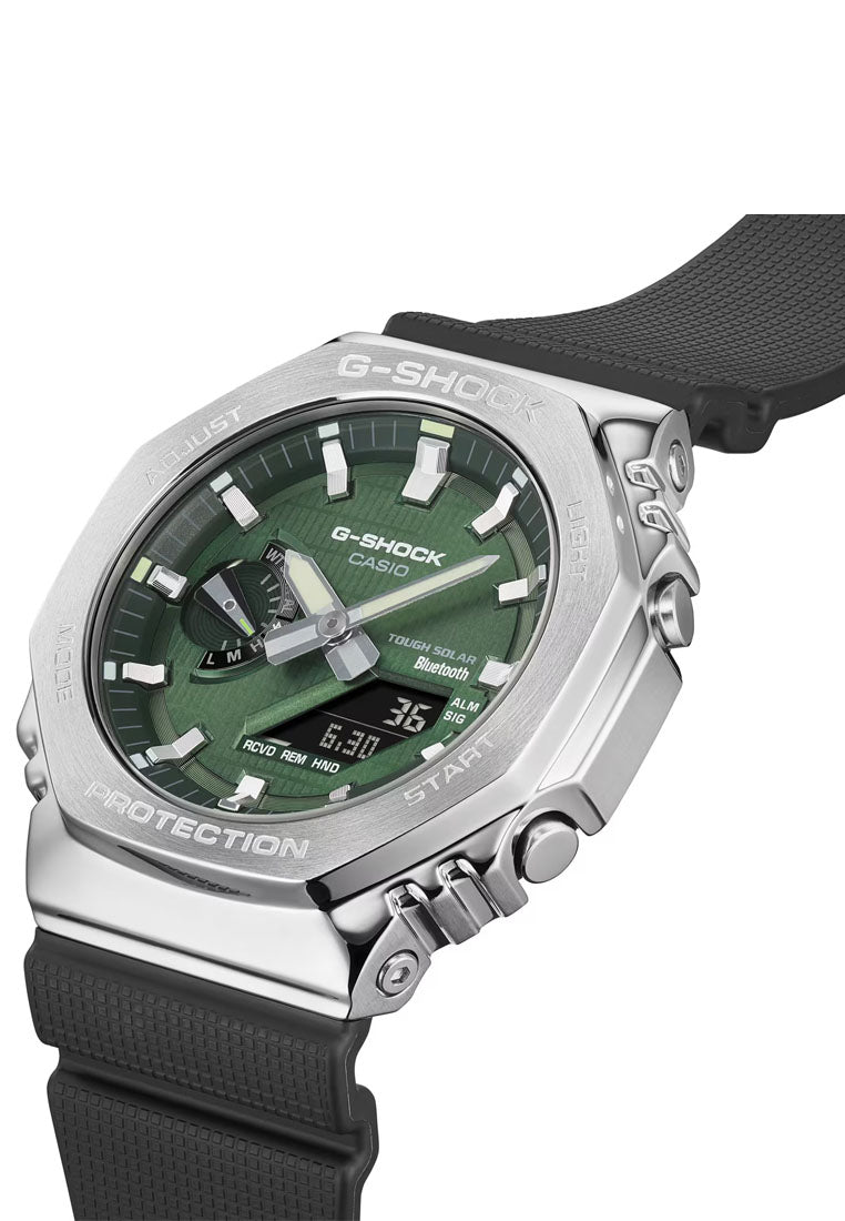 Casio G-shock GBM-2100A-1A3 Digital Analog Rubber Strap Solar Watch For Men-Watch Portal Philippines