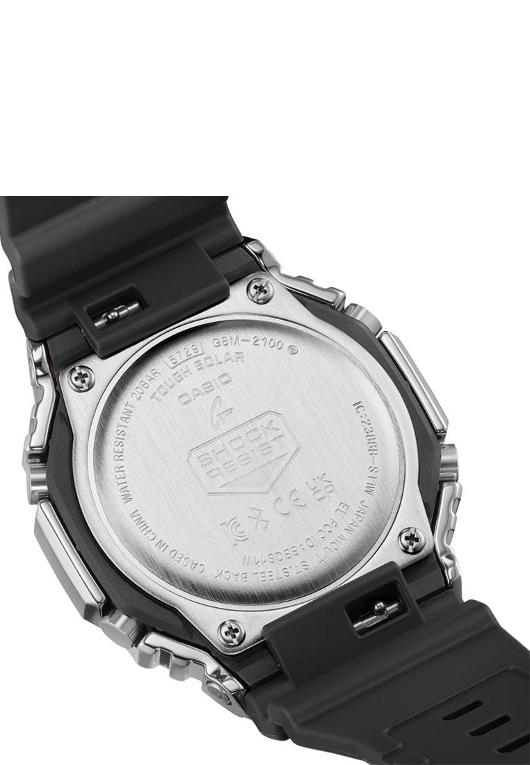 Casio G-shock GBM-2100A-1A3 Digital Analog Rubber Strap Solar Watch For Men-Watch Portal Philippines