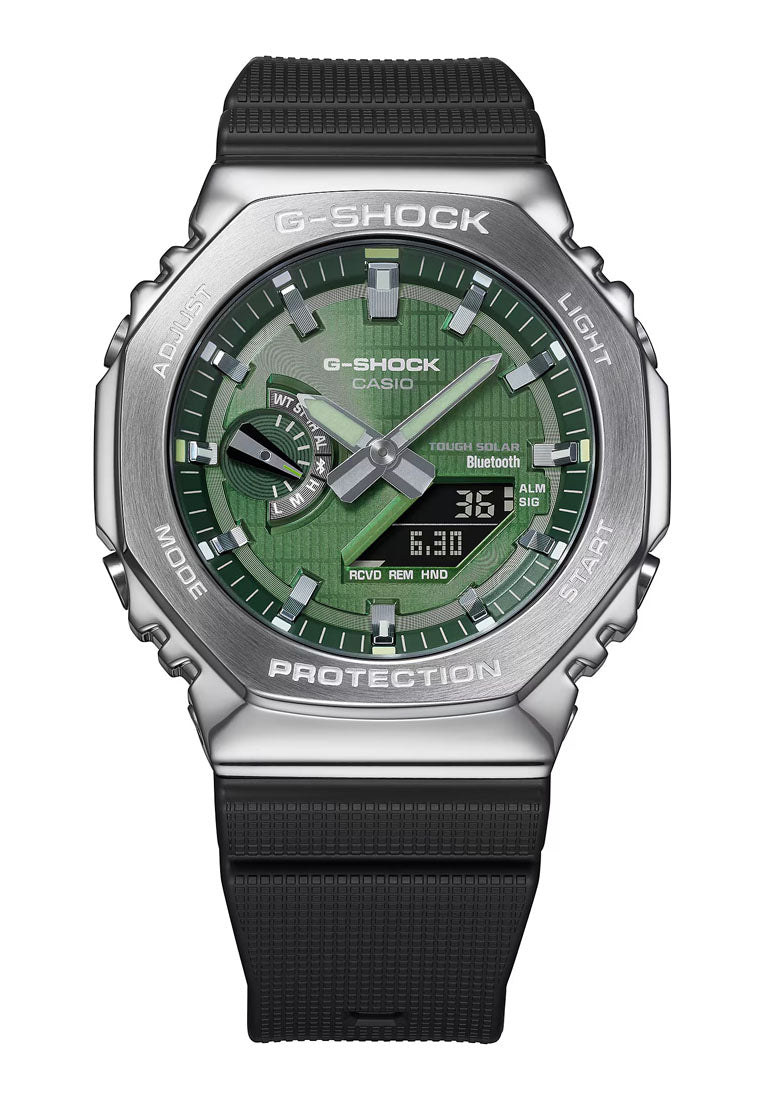 Casio G-shock GBM-2100A-1A3 Digital Analog Rubber Strap Solar Watch For Men-Watch Portal Philippines