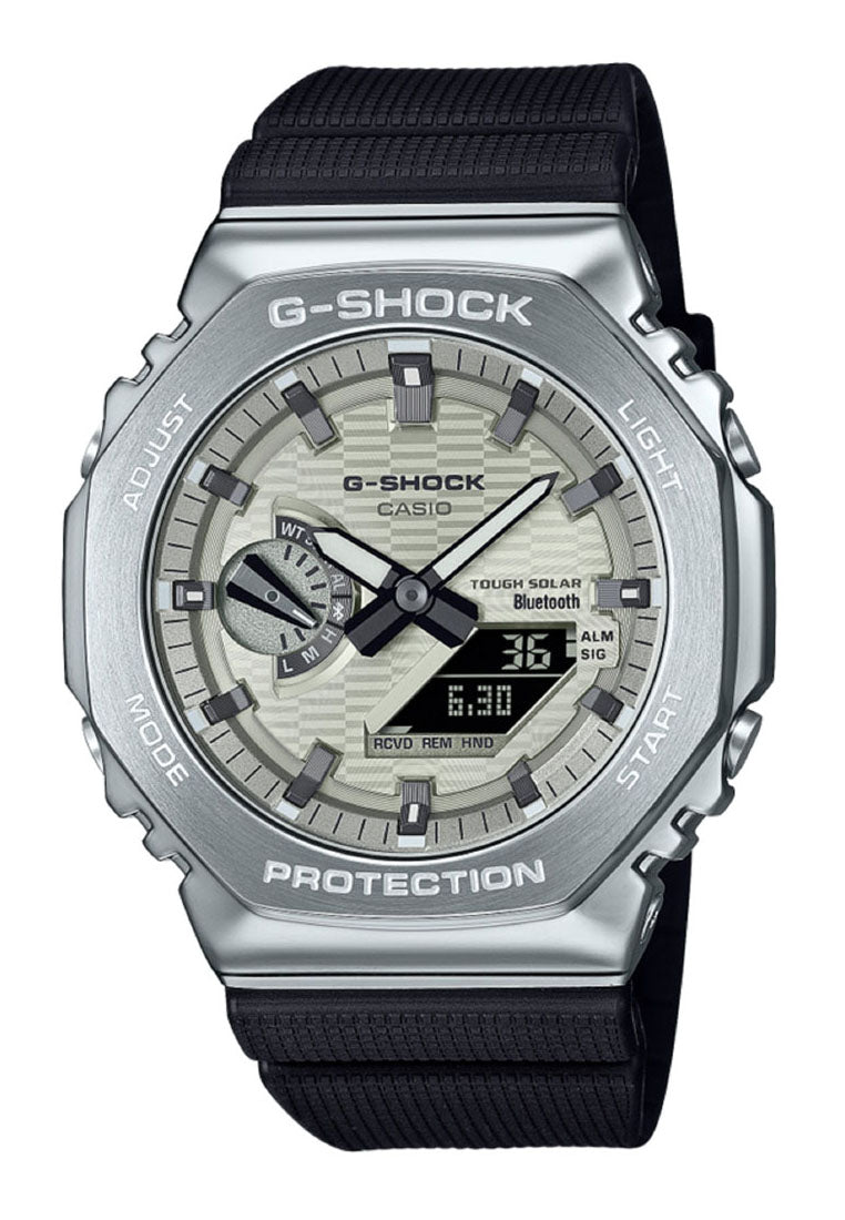 Casio G-shock GBM-2100A-8B Digital Analog Rubber Strap Solar Watch for Men-Watch Portal Philippines