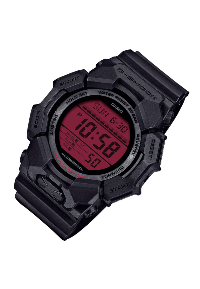 Casio G-shock GD-010BBR-1DR Digital Analog Rubber Strap Watch For Men-Watch Portal Philippines