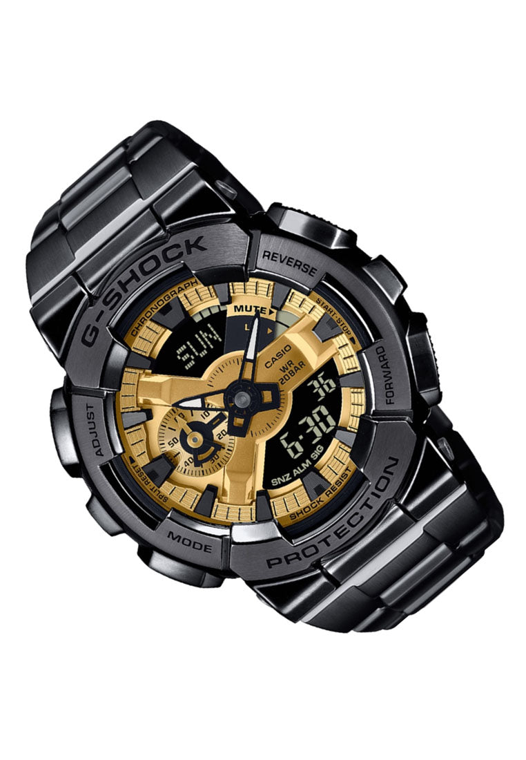 Casio G-shock GM-110BD-1A9 Digital Analog Stainless Steel Strap Watch For Men-Watch Portal Philippines