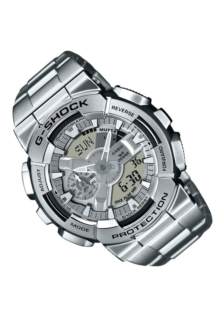 Casio G-shock GM-110D-8A Digital Analog Stainless Steel Strap Watch For Men-Watch Portal Philippines