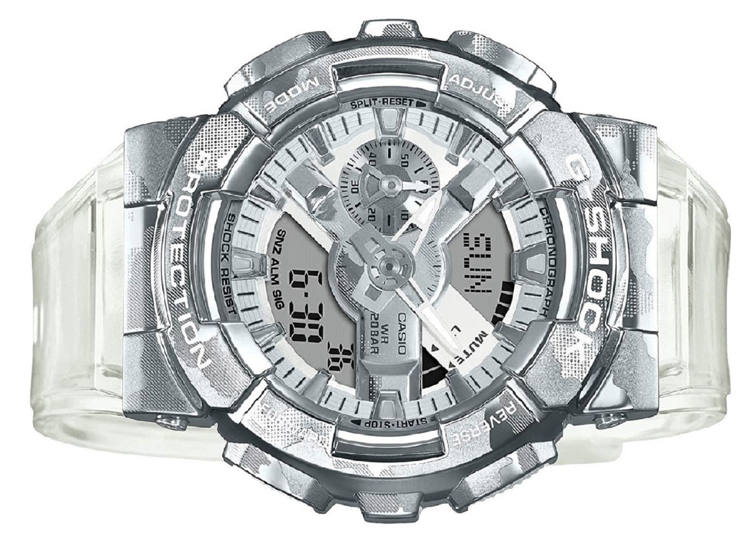 Casio G-shock GM-110SCM-1A Digital Analog Rubber Strap Watch-Watch Portal Philippines