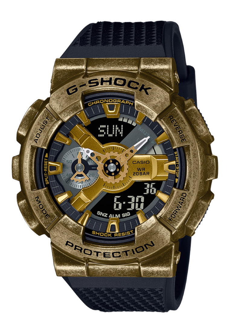 Casio G-shock GM-110VG-1A9 Digital Analog Rubber Strap Watch For Men-Watch Portal Philippines