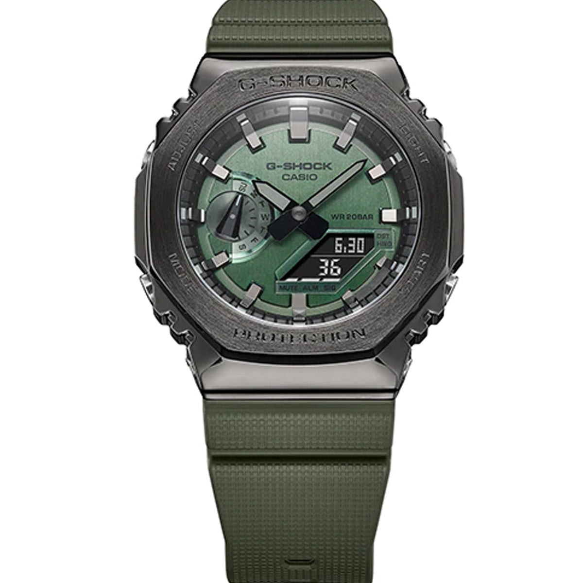 Casio G-shock GM-2100B-3A Digital Analog Rubber Strap Watch-Watch Portal Philippines