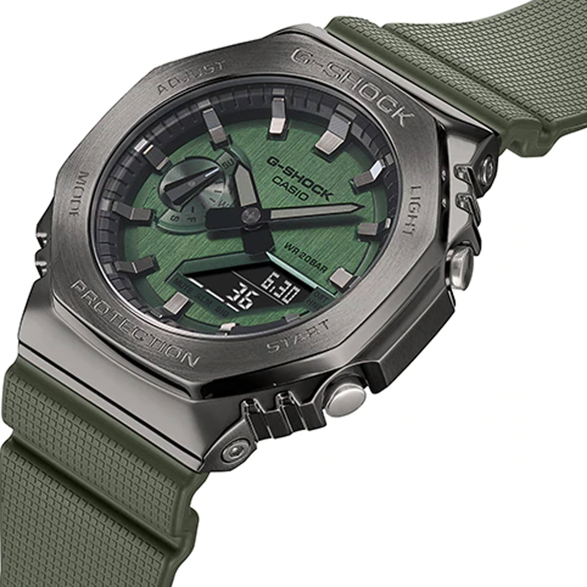 Casio G-shock GM-2100B-3A Digital Analog Rubber Strap Watch-Watch Portal Philippines