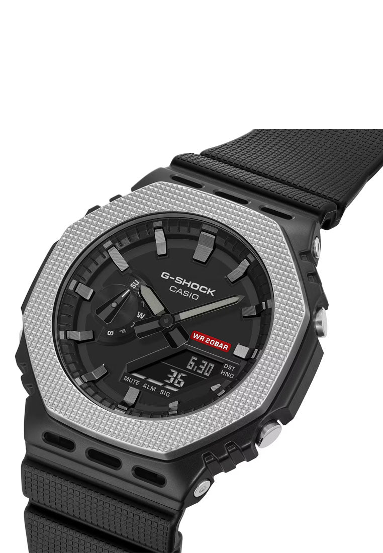 Casio G-shock GM-2100BM-1ADR Digital Analog Rubber Strap Watch for Men-Watch Portal Philippines