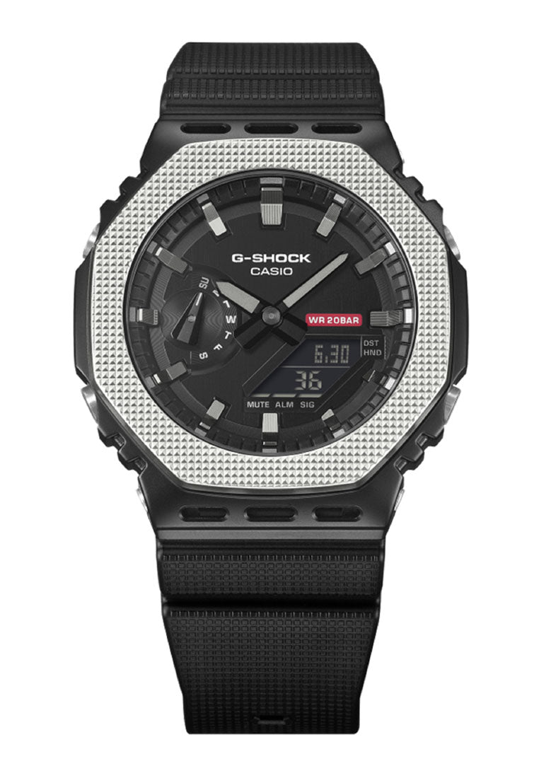 Casio G-shock GM-2100BM-1ADR Digital Analog Rubber Strap Watch for Men-Watch Portal Philippines