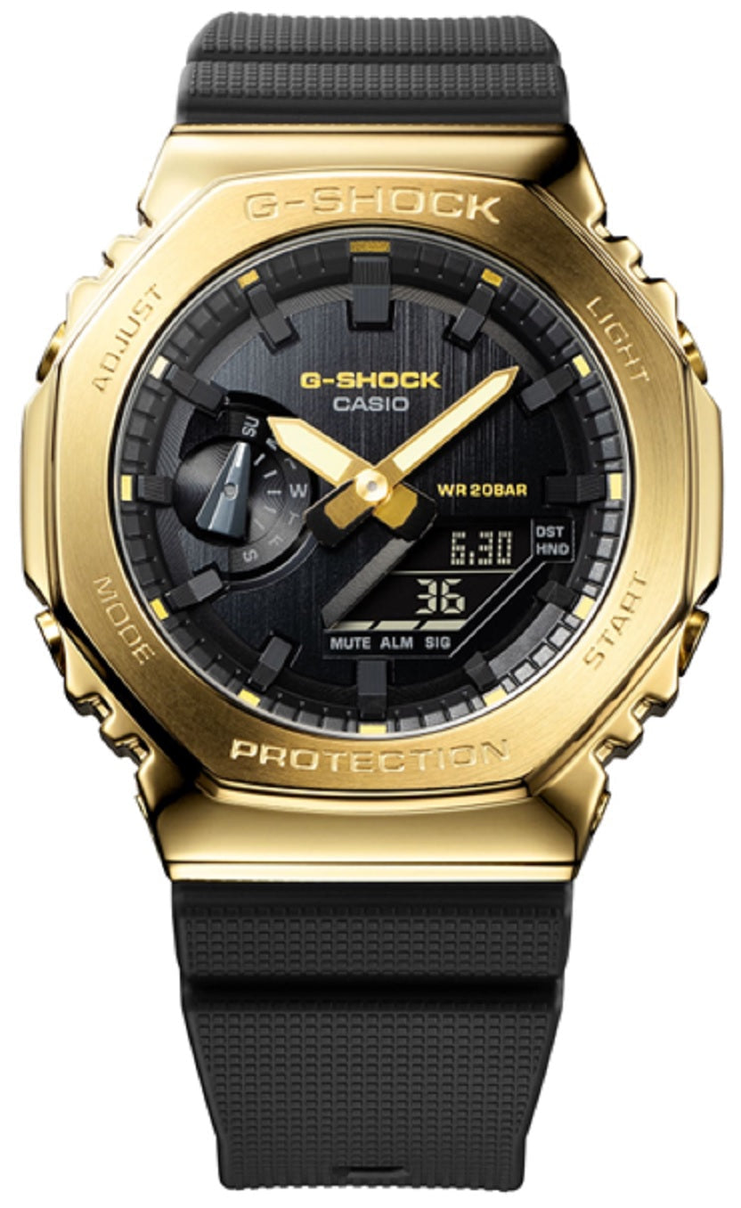 Casio G-shock GM-2100G-1A9 Digital Analog Rubber Strap Watch-Watch Portal Philippines