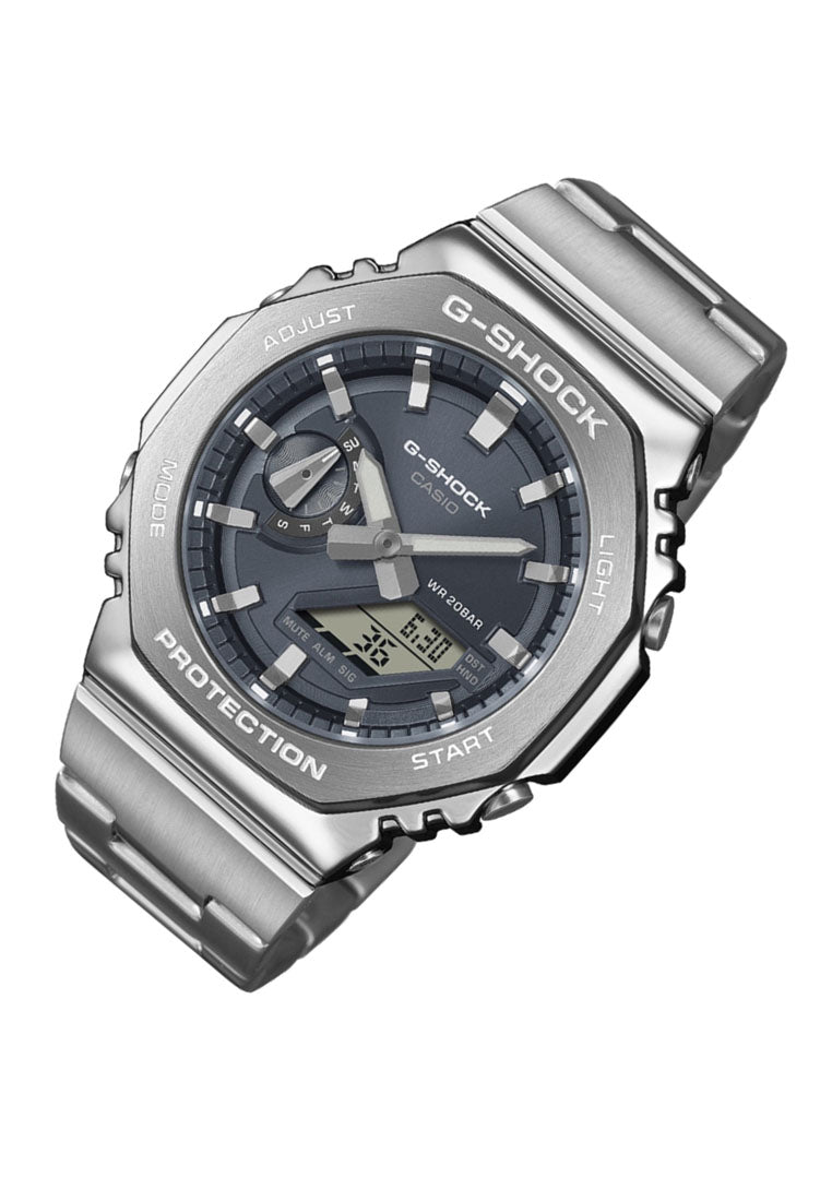 Casio G-shock GM-2110D-8A Digital Analog Stainless Steel Strap Watch for Men-Watch Portal Philippines