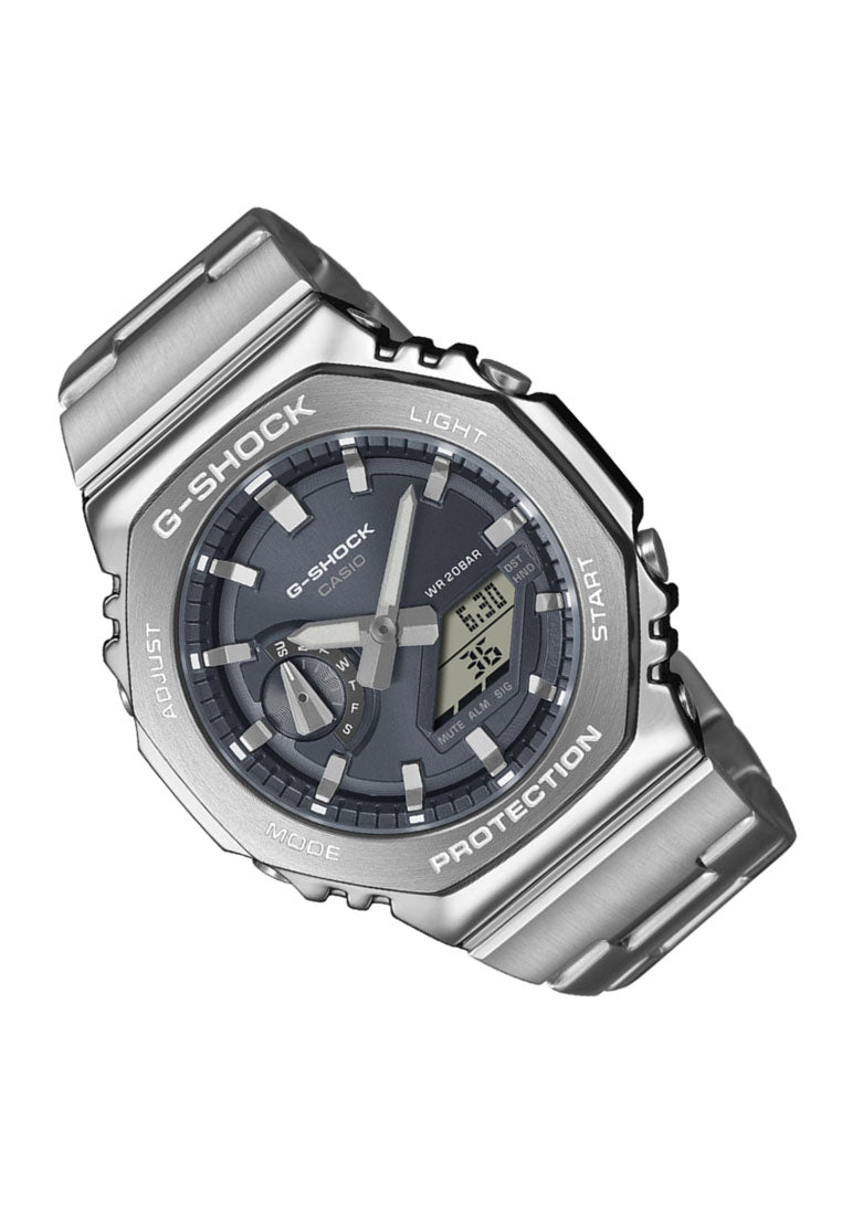 Casio G-shock GM-2110D-8A Digital Analog Stainless Steel Strap Watch for Men-Watch Portal Philippines