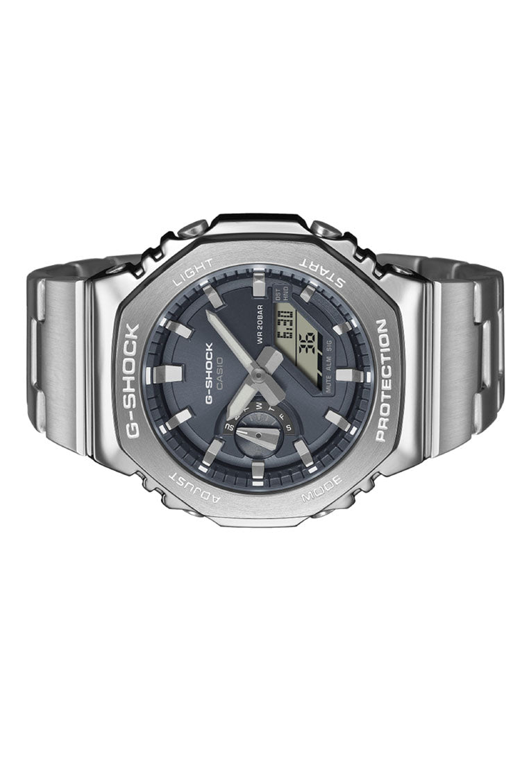 Casio G-shock GM-2110D-8A Digital Analog Stainless Steel Strap Watch for Men-Watch Portal Philippines