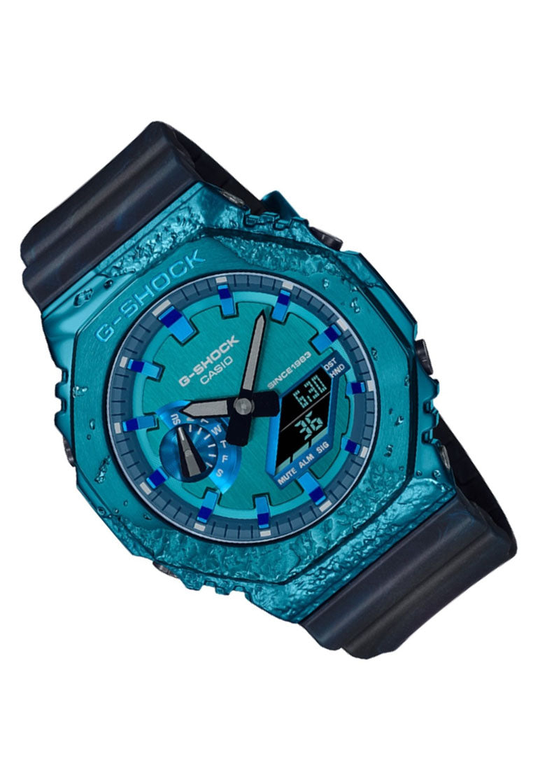 Casio G-shock GM-2140GEM-2ADR Digital Analog Rubber Strap Watch-Watch Portal Philippines