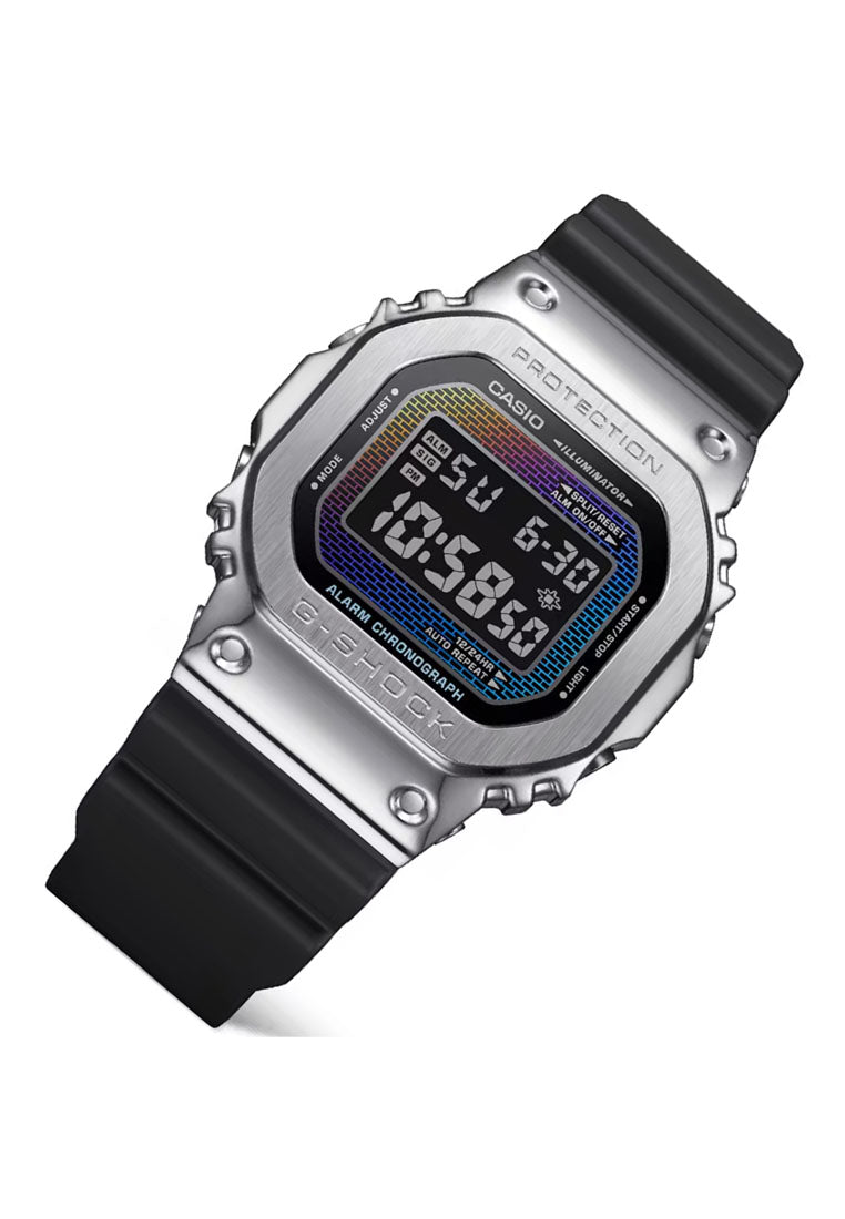 Casio G-shock GM-5600RW-1DR "Rainbow Brick Wall Series" Digital Rubber Strap Watch for Men-Watch Portal Philippines
