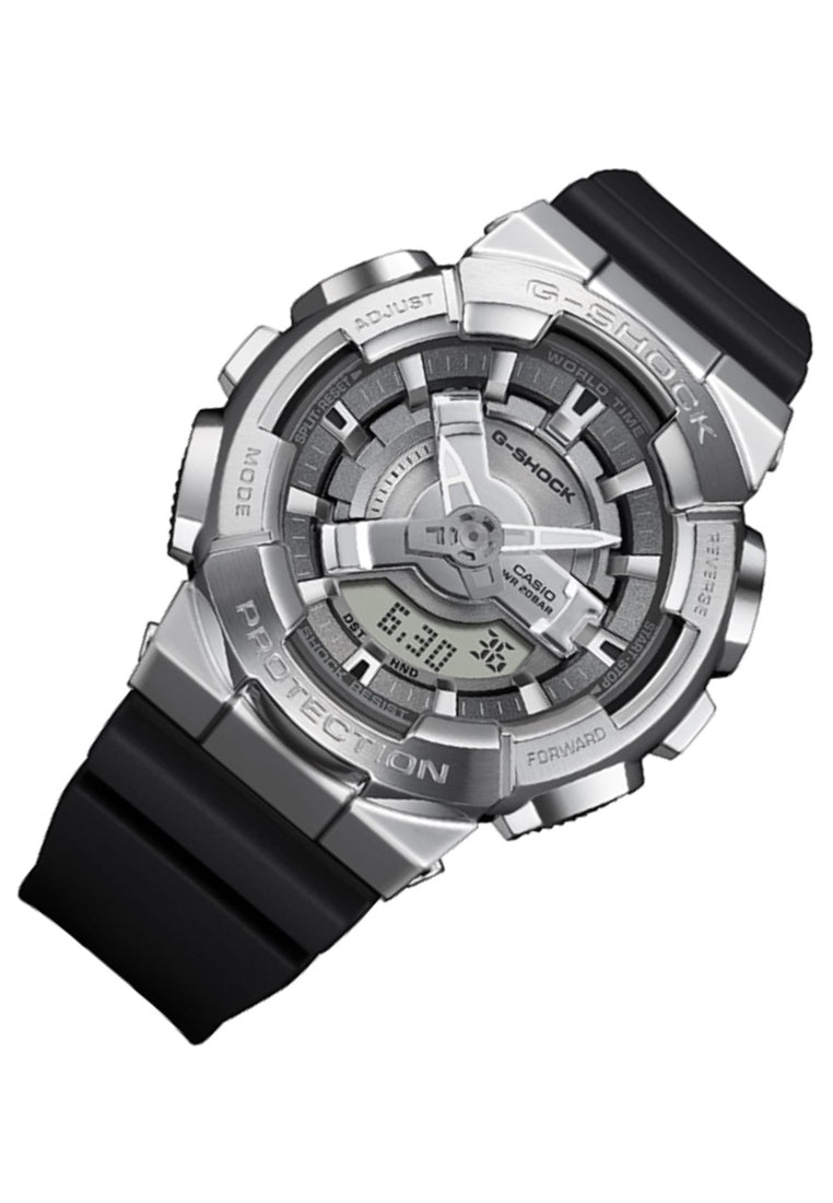 Casio G-shock GM-S110-1A Digital Analog Rubber Strap Watch-Watch Portal Philippines