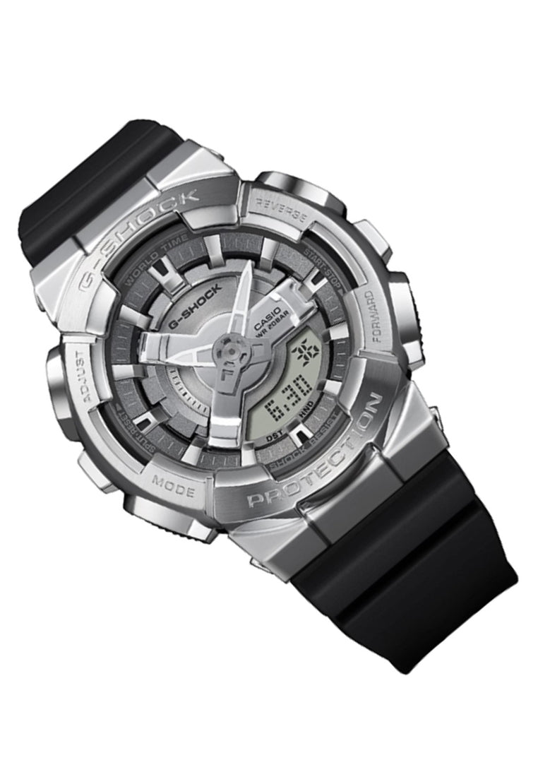 Casio G-shock GM-S110-1A Digital Analog Rubber Strap Watch-Watch Portal Philippines