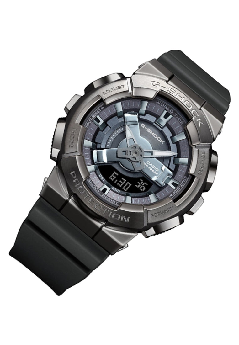 Casio G-shock GM-S110B-8A Digital Analog Rubber Strap Watch-Watch Portal Philippines