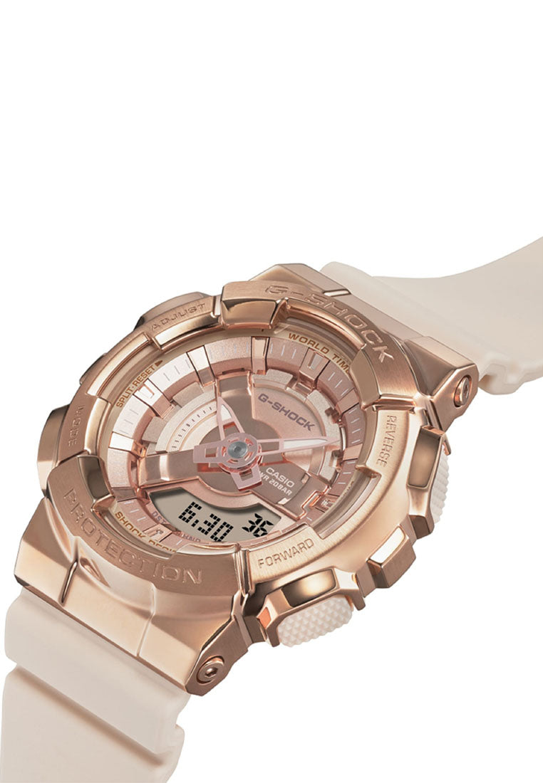 Casio G-shock GM-S110PG-4A Digital Analog Rubber Strap Watch-Watch Portal Philippines