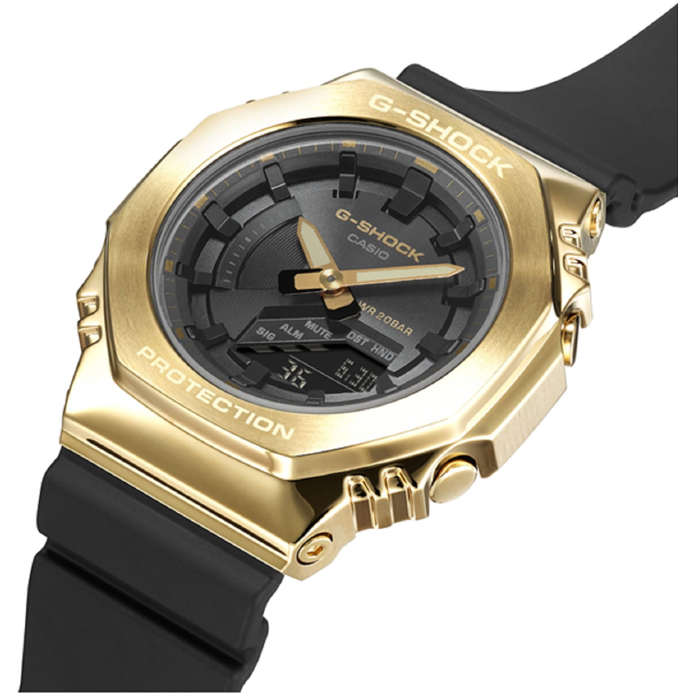 Casio G-shock GM-S2100GB-1A Digital Analog Rubber Strap Watch-Watch Portal Philippines