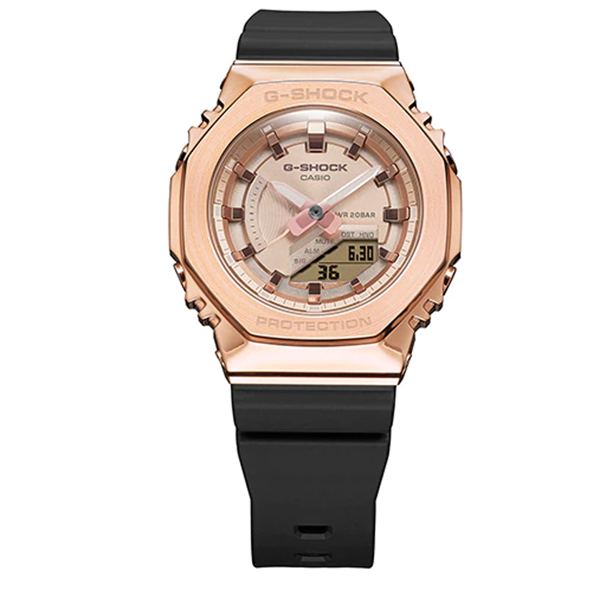 Casio G-shock GM-S2100PG-1A4 Digital Analog Rubber Strap Watch for Men-Watch Portal Philippines