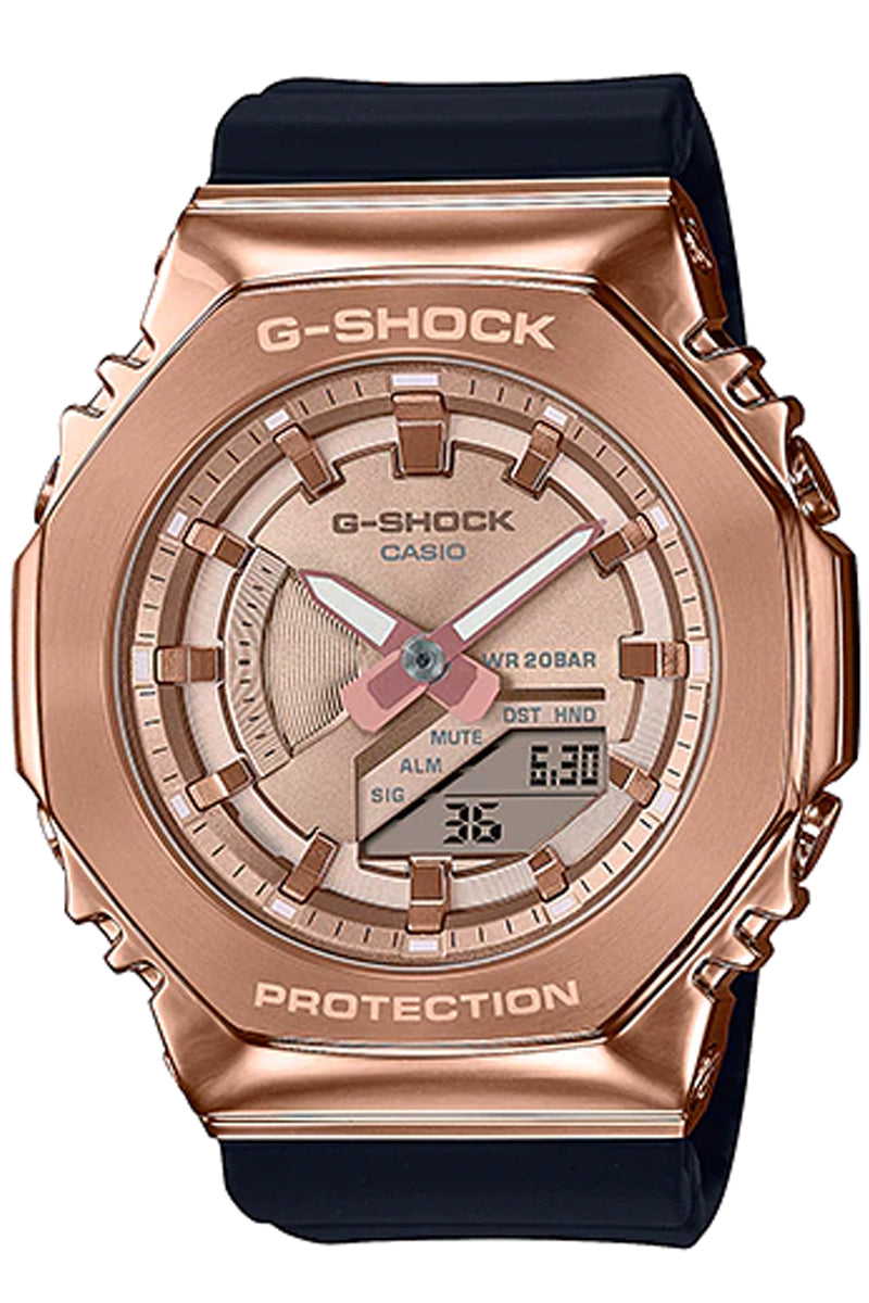 Casio G-shock GM-S2100PG-1A4 Digital Analog Rubber Strap Watch for Men-Watch Portal Philippines