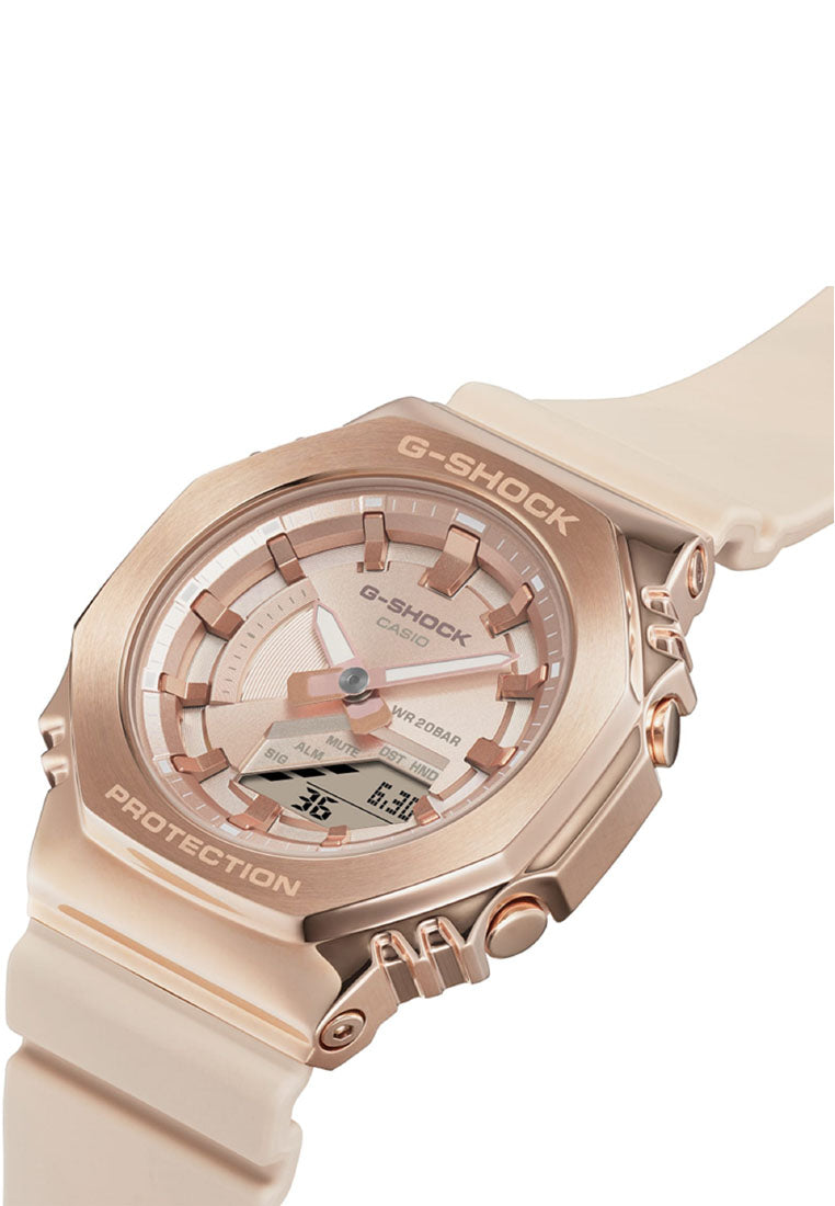 Casio G-shock GM-S2100PG-4A Digital Analog Rubber Strap Watch-Watch Portal Philippines