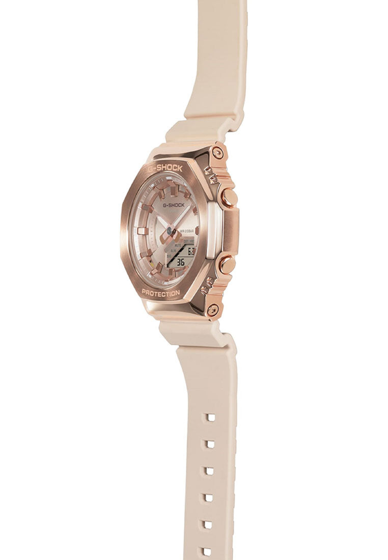 Casio G-shock GM-S2100PG-4A Digital Analog Rubber Strap Watch-Watch Portal Philippines