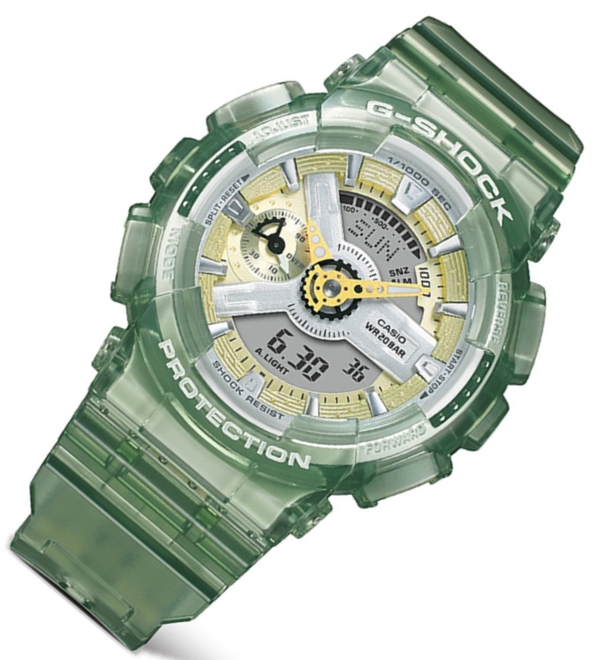 Casio G-shock GMA-S110GS-3A Digital Analog Rubber Strap Watch-Watch Portal Philippines